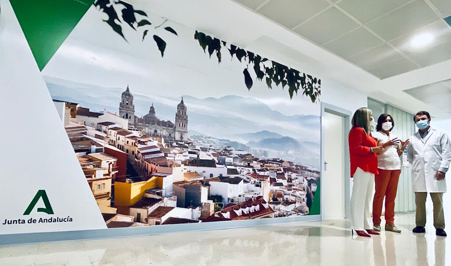 Imagen panorámica de la ciudad de Jaén instalada en el Hospital.